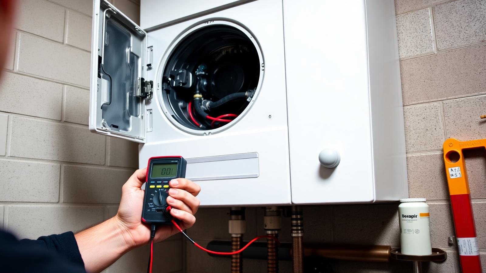 DPS heating engineer diagnosing and repairing a faulty boiler in a Greater Manchester property