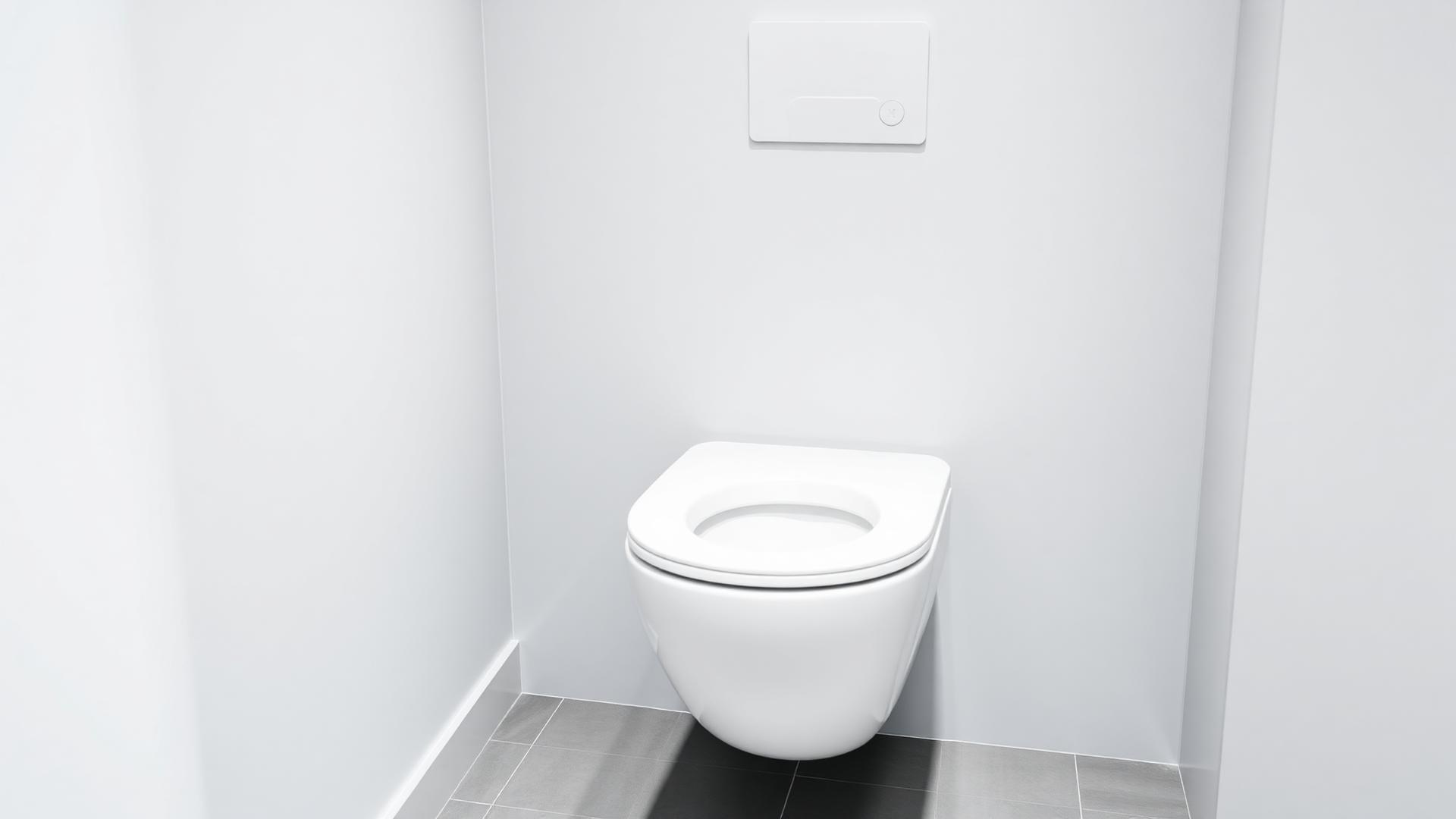 Modern wall-hung toilet professionally installed in a Manchester bathroom by DPS Plumbing